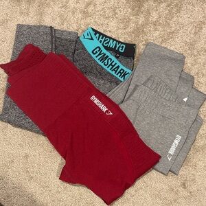 Gymshark Red and Gray Activewear Collection